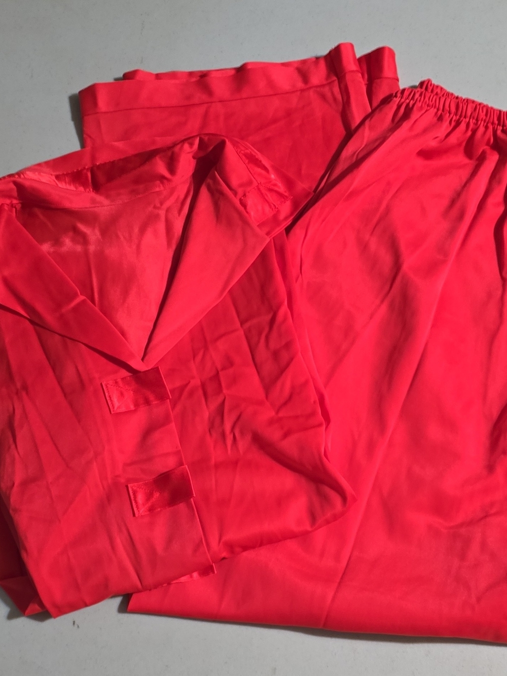 Bright Coral Women's Lounge Pants - Lightweight Elastic Waist Satin